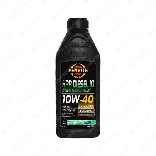 Penrite Semi Synthetic HPR Diesel 10 10W-40 Engine Oil 1L HPRD10001