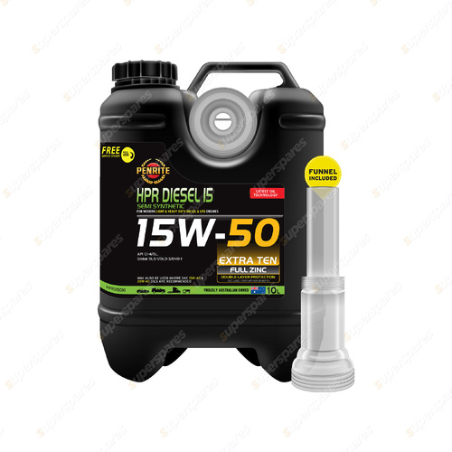 Penrite Semi Synthetic HPR Diesel 15 15W-50 Engine Oil 10L HPRD15010