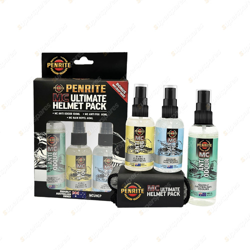 Penrite MC Ultimate Helmet Pack - Refresh and Maintain Clear Vision MCUHCP