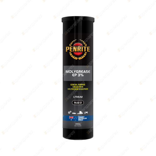 Penrite Molygrease EP 3% Universal NLGI 2 high temperature Grease 450g MOLY00045