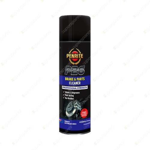Penrite P26 Brake & Parts Cleaner Aerosol Solvent Based 400ml P26BAPC0004