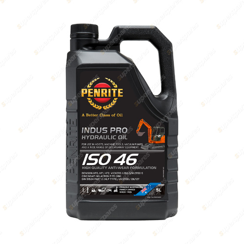 Penrite Indus Pro Hydraulic Oil 46 Premium mineral ISO 46 5L PROHYD46005
