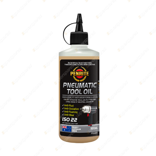 Penrite Pneumatic Tool Oil ISO 22 grade zinc free hydraulic Oil 500ml PTO0005
