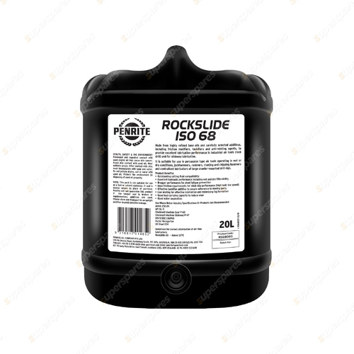 Penrite Rockslide ISO 68 excellent lubrication performance 20L RS68020