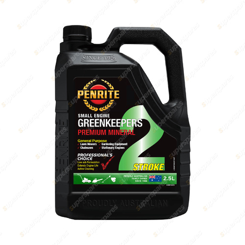Penrite Premium Mineral GREENKEEPERS 2 STROKE Oil Engine Oil 2.5L SEGNKTS0025