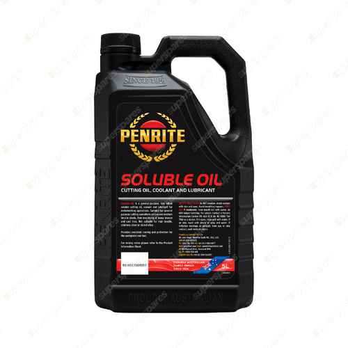 Penrite Soluble Oil general-Purpose low odour soluble cutting Oil 5L SOL005