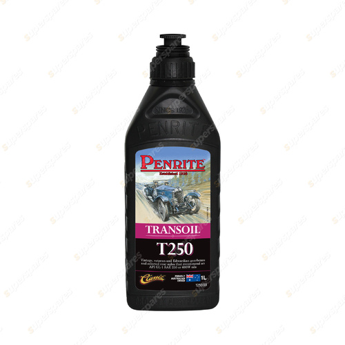 Penrite Transoil SAE 250 Premium non EP API GL-1 gear Oil 1L T250001