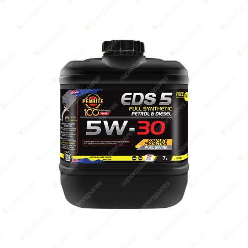 Penrite Full Synthetic EDS 5 SAE 5W-30 ACEA A5/B5 API SP Engine Oil 7L EDS05007