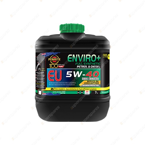 Penrite Full Syn Enviro+ EU SAE 5W-40 ACEA C3 Engine Oil 7L - EPLUSEU5W40007