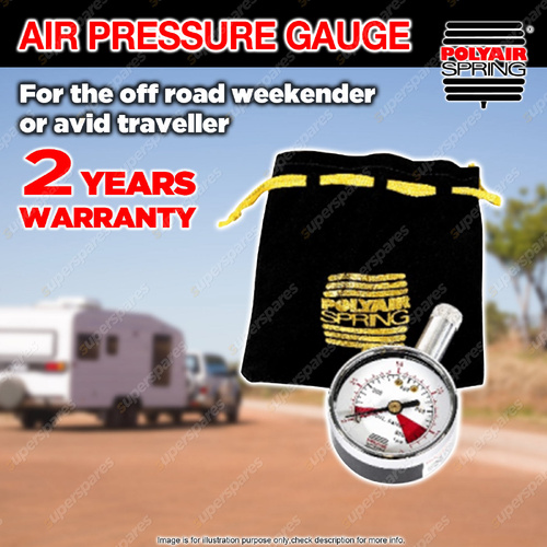 Polyair Airbag Manual Air Pressure Gauge 100PSI - Airbag Accessory