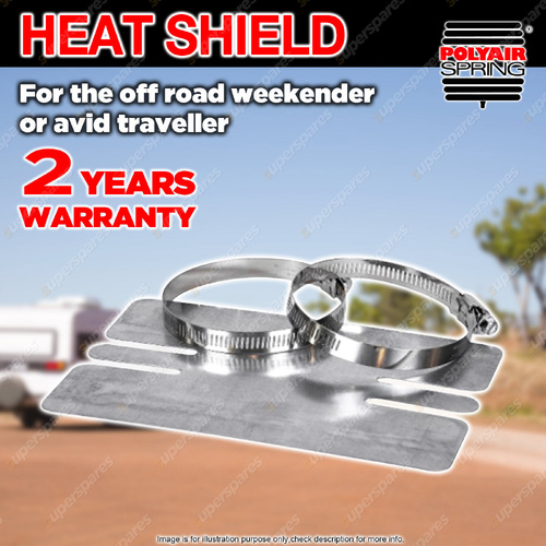 1 x Polyair Airbag Universal Metal Heat Shield - Airbag Accessory