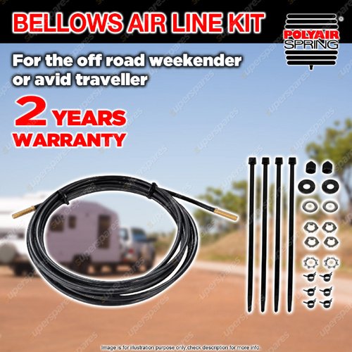 Polyair Bellows Air Line Kit 5m Nylon Air Line & Hardware Kit - Spare Parts