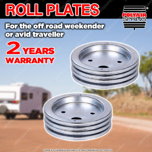 2 x Polyair Airbag Roll Plates Suitable for Bellows Series - Spare Parts