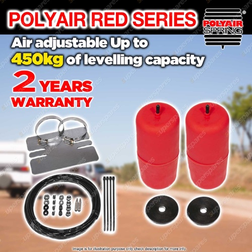 Polyair Red Air Bag Suspension Kit STD for Holden Colorado 7 Trailblazer 12-On