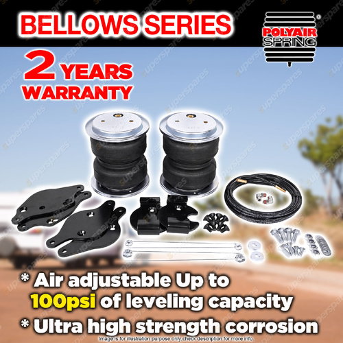 Polyair Bellows Air Bag Suspension Kit 2200kg 2" Raised for Toyota Hilux N80 N90