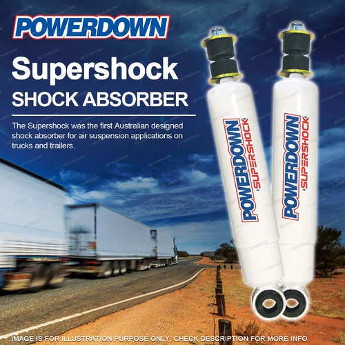 2 x Front POWERDOWN SUPERSHOCK Shock Absorbers for ERF NZ B C E SERIE 086988-8