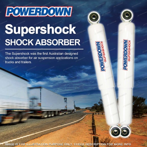 2 Front POWERDOWN SUPERSHOCK Shocks for HENDRICKSON B-23315 B-23316 B-25436