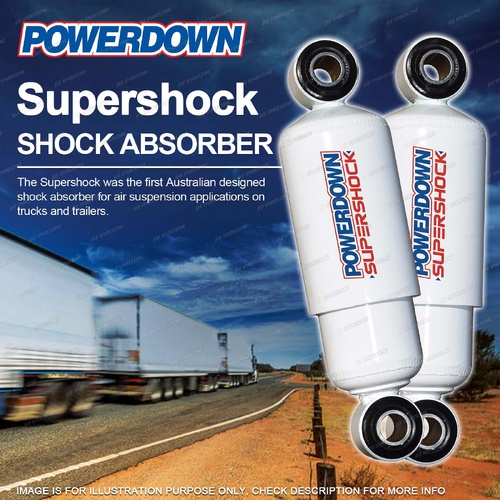 2 x Front POWERDOWN SUPERSHOCK Shock Absorbers for HENDRICKSON T6-062 5.5" 6.5"