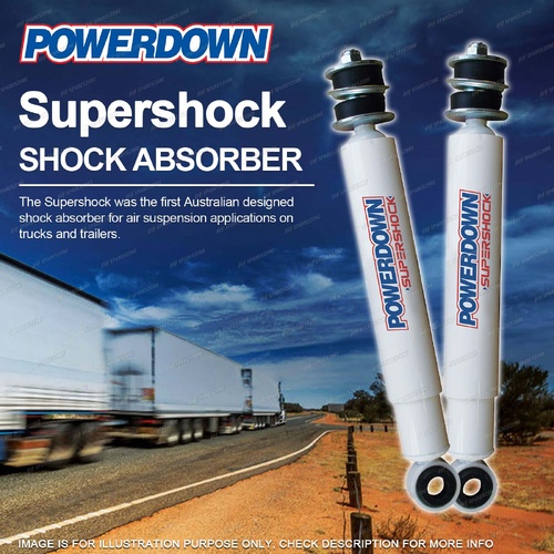 2 x Front POWERDOWN SUPERSHOCK Shock Absorbers for ISUZU FVR1000 FVR34 4x2 08-On