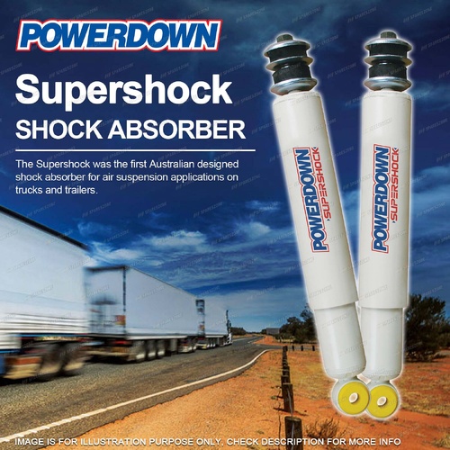 2 x Front POWERDOWN SUPERSHOCK Shock Absorbers for IVECO ML230 ML230E28 99473750