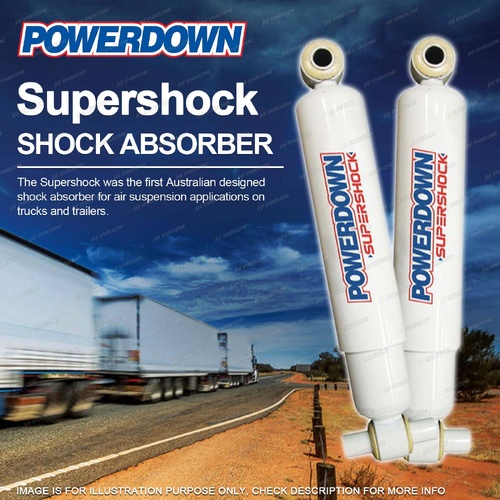 2 x Rear POWERDOWN SUPERSHOCK Shock Absorbers for KENWORTH 200 Series K374-44