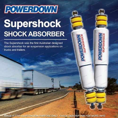 2 x Rear POWERDOWN SUPERSHOCK Shock Absorbers for KENWORTH 100 Series K374-7