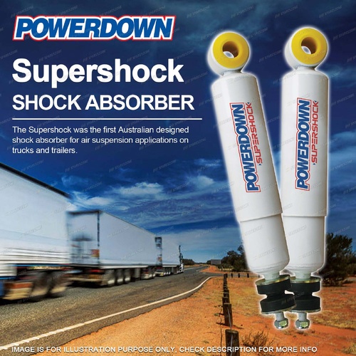 2 x Rear POWERDOWN SUPERSHOCK Shock Absorbers for MITSUBISHI MM515 MM527H MM812H