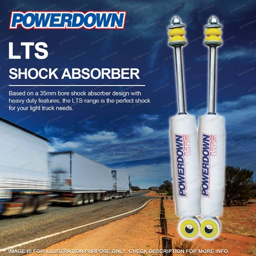 2 x Front POWERDOWN LTS Shock Absorbers for MITSUBISHI FE Series FE70CB NZ 02-08