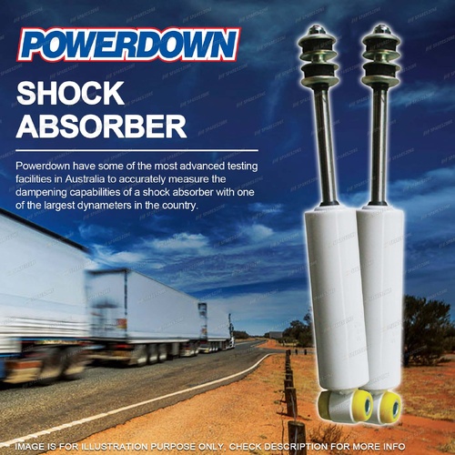 2 x Front POWERDOWN Shock Absorbers Premium Quality for NISSAN Condor BKR66E NZ