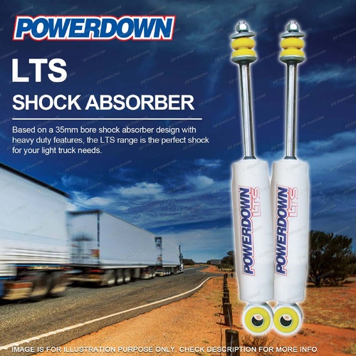 2 x Front POWERDOWN LTS Shock Absorbers for NISSAN URVAN E24 82-97