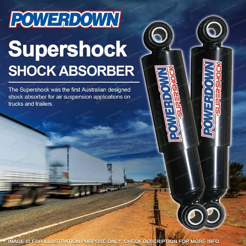 2 x Front POWERDOWN SUPERSHOCK Shock Absorbers for SAF EM311 EM411 HEAVY DUTY