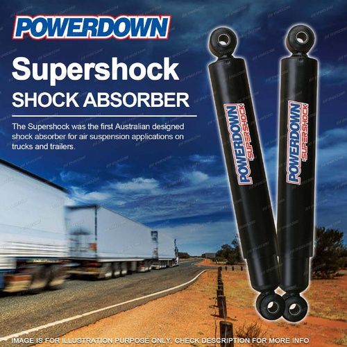 2 x Rear POWERDOWN SUPERSHOCK Shock Absorbers for SCANIA P Series 6x4 4 BAG AIR