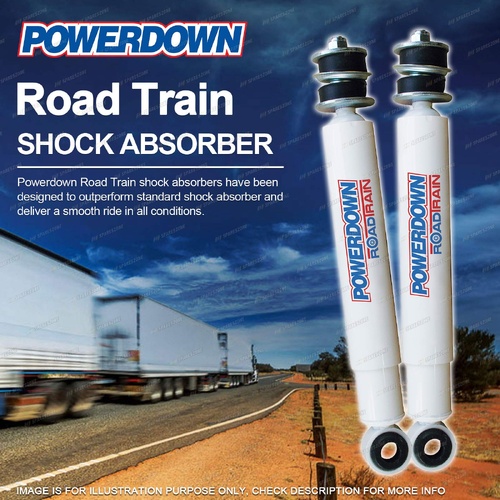 2 Front POWERDOWN ROAD TRAIN Shock Absorbers for UD LG Series LG46 NZ TWIN STEER