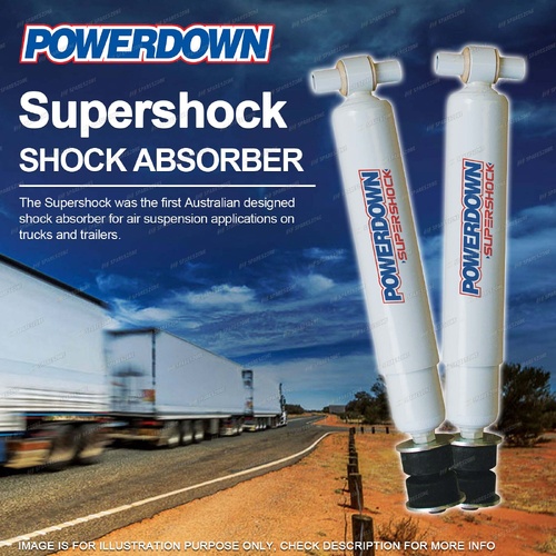 2x Rear Powerdown Supershock Shocks for Volvo F7 F10 F12 F16 FE FH N10 N12 NH NL