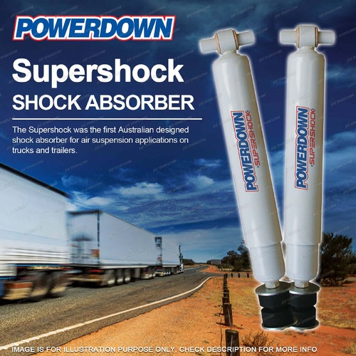 2 Front Powerdown Supershock Shocks for Volvo FLL FLM FM9 FM11 FM12 FM13 NH12 16