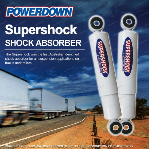 2 x Front POWERDOWN SUPERSHOCK Shock Absorbers for VOLVO F7 4x2 6x2 6x4 78-86
