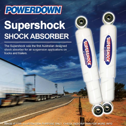 2 x Rear POWERDOWN SUPERSHOCK Shock Absorbers for WESTERN STAR AD246 8.5"
