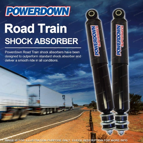 2 x Rear POWERDOWN ROAD TRAIN Shock Absorbers for WESTERN STAR HN402 HN462