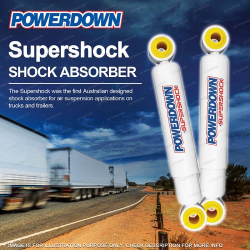 2 Front POWERDOWN SUPERSHOCK Shocks for YORK TECAIR FB VRH 16mm 20mm MOUNTS