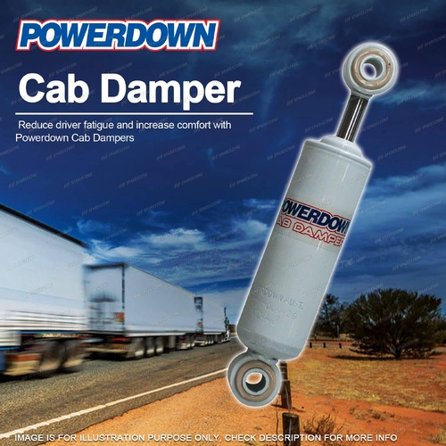 1 x POWERDOWN Rear Cab Damper for INTERNATIONAL CAB SUSPENSION XHD 35mm Bore