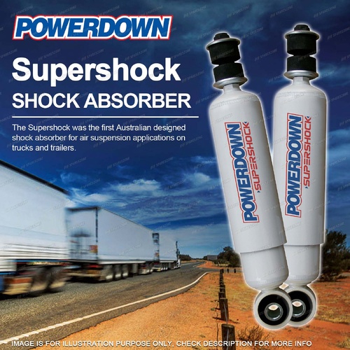 2 x Rear Powerdown Supershock Shock Absorbers for Freightliner FLB FLC120 FLD120