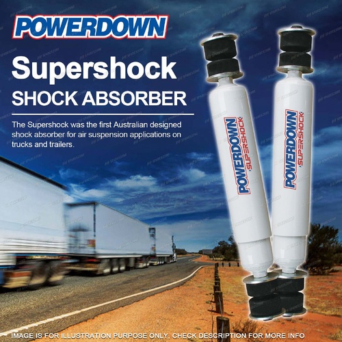 2 x Rear Powerdown Supershock Shock Absorbers for Mitsubishi FK Series 87 - On