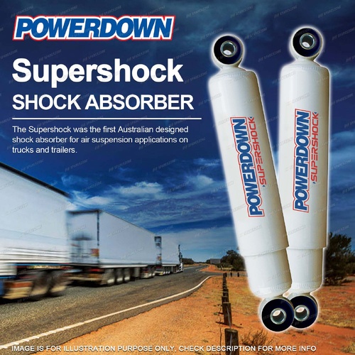 2 x Rear Powerdown Supershock Shock Absorbers for Man TGL Series Air suspension
