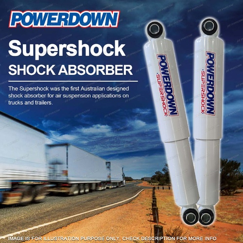 2 x Rear Powerdown Supershock Shocks for Freightliner Century Columbia Coronado