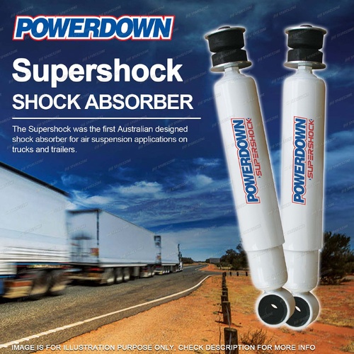 2 x Front Powerdown Supershock Shock Absorbers for Mitsubishi FP FV Series 98-On
