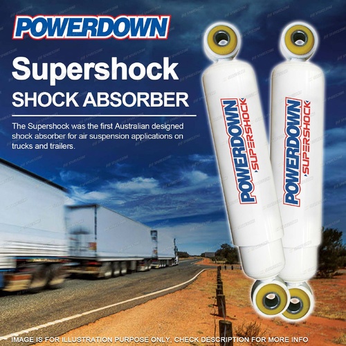 2 Rear Powerdown Supershock Shock Absorbers for Man TGM TGS Series 81.43701.6868