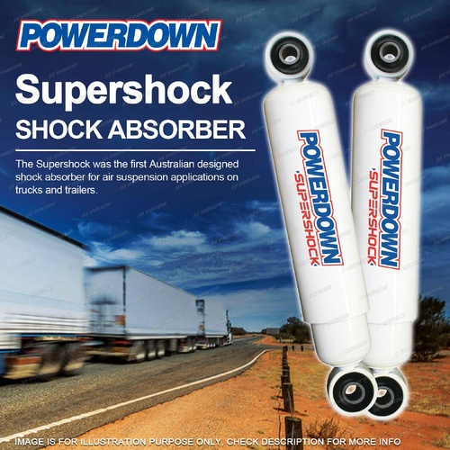 2 x Rear Powerdown Supershock Shock Absorbers for Neway Holland AD-369 12"
