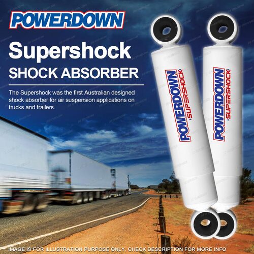 2 x Front Powerdown Supershock Shock Absorbers for Freightliner FL112 FLC112