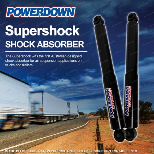 2 x Rear Powerdown Supershock Shocks for Mitsubishi MM Fuso Short & Long Version