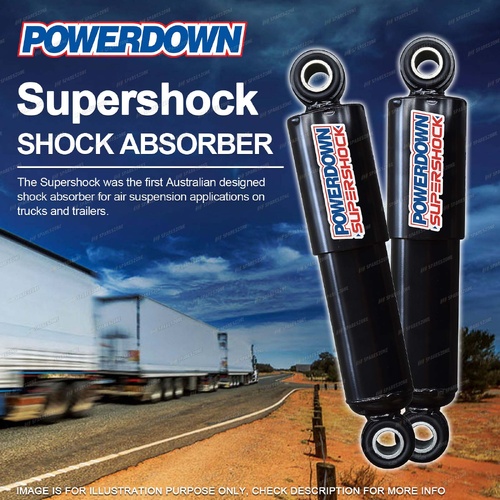 2 x Rear Powerdown Supershock Shock Absorbers for Meritor Euroflex CS9E